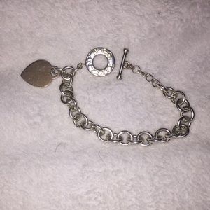 Tiffany & co. Heart dangle bracelet